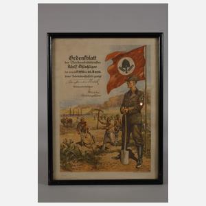 Zwei Schmuckurkunden 3. Reich