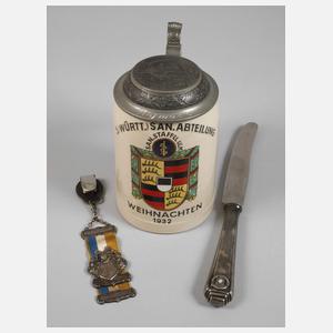 Andenkenkrug Sanitätsabteilung Ulm