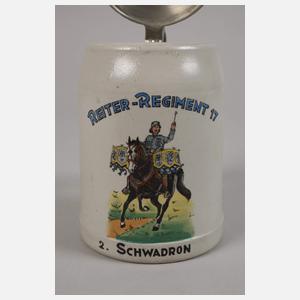 Andenkenkrug Reiterregiment 17 Bamberg