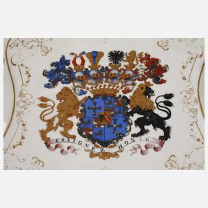 Tablett mit Adelswappen England