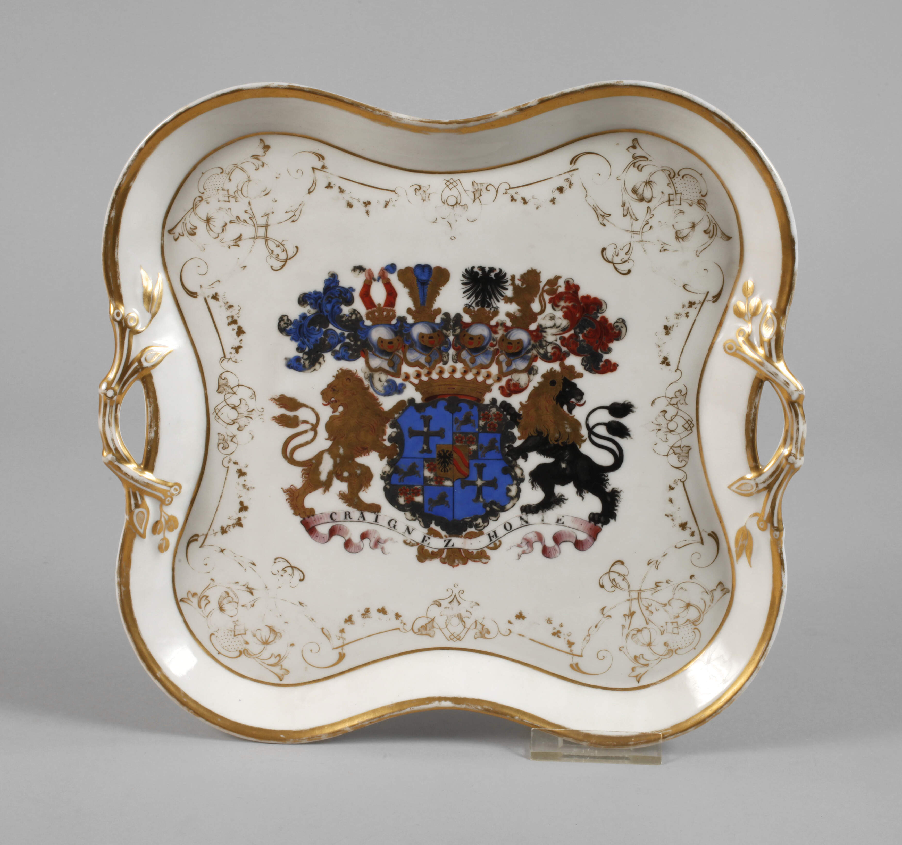 Tablett mit Adelswappen England