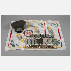 Konvolut Abzeichen und Mütze DDR