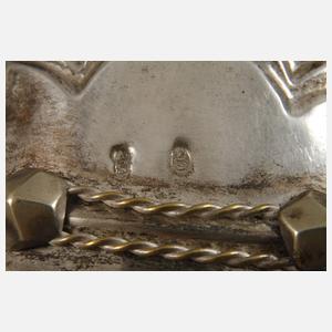 Paar Epauletten Italien, Silber