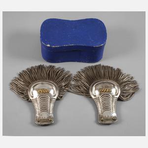 Paar Epauletten Italien, Silber