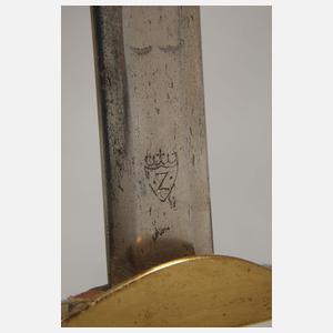 Infanterie-Galadegen für Offiziere Sachsen