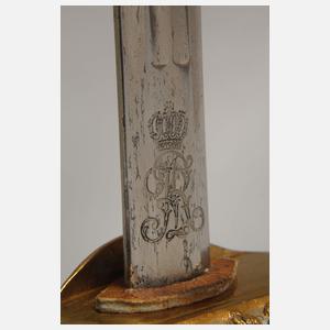 Infanterie-Galadegen für Offiziere Sachsen