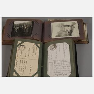 Zwei Postkartenalben 1. Weltkrieg