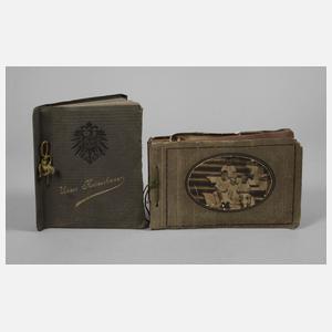 Zwei Postkartenalben 1. Weltkrieg