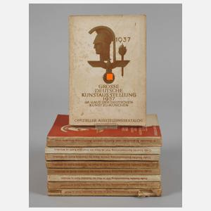 Neun Ausstellungskataloge Die Kunst im 3. Reich