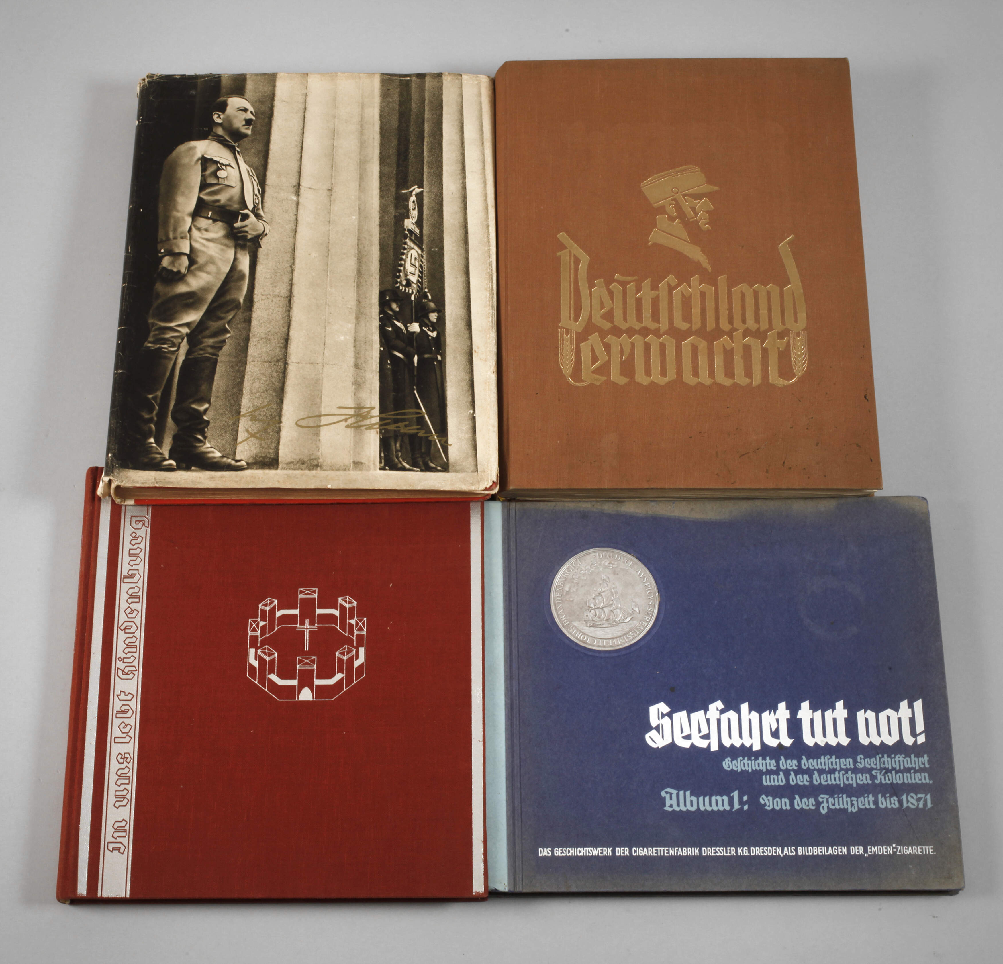 Konvolut Bücher und Sammelbilderalben 3. Reich