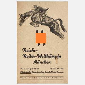 Broschüre Reichs-Reiter-Wettkämpfe München