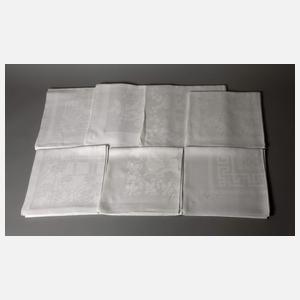 Konvolut quadratische Tischtücher