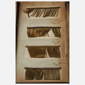 Konvolut große Musterbücher Posamente