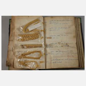 Konvolut große Musterbücher Posamente