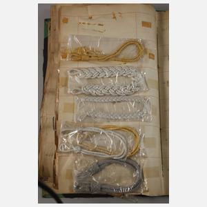 Konvolut große Musterbücher Posamente