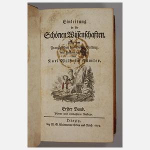 Einleitung in die schönen Wissenschaften