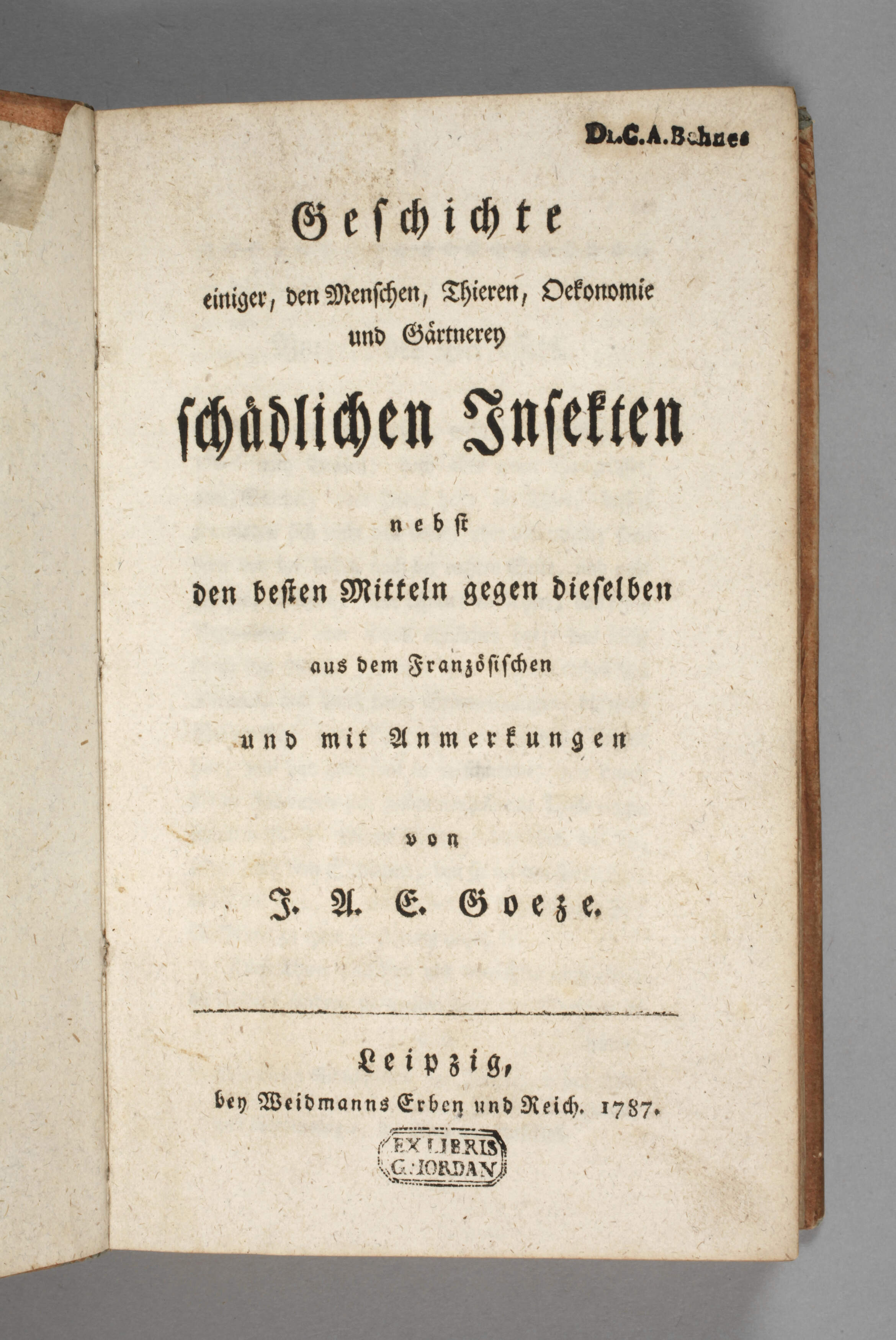 Schädliche Insekten 1787