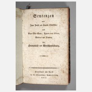 Sentenzen aus Jean Pauls und Hippels Schriften