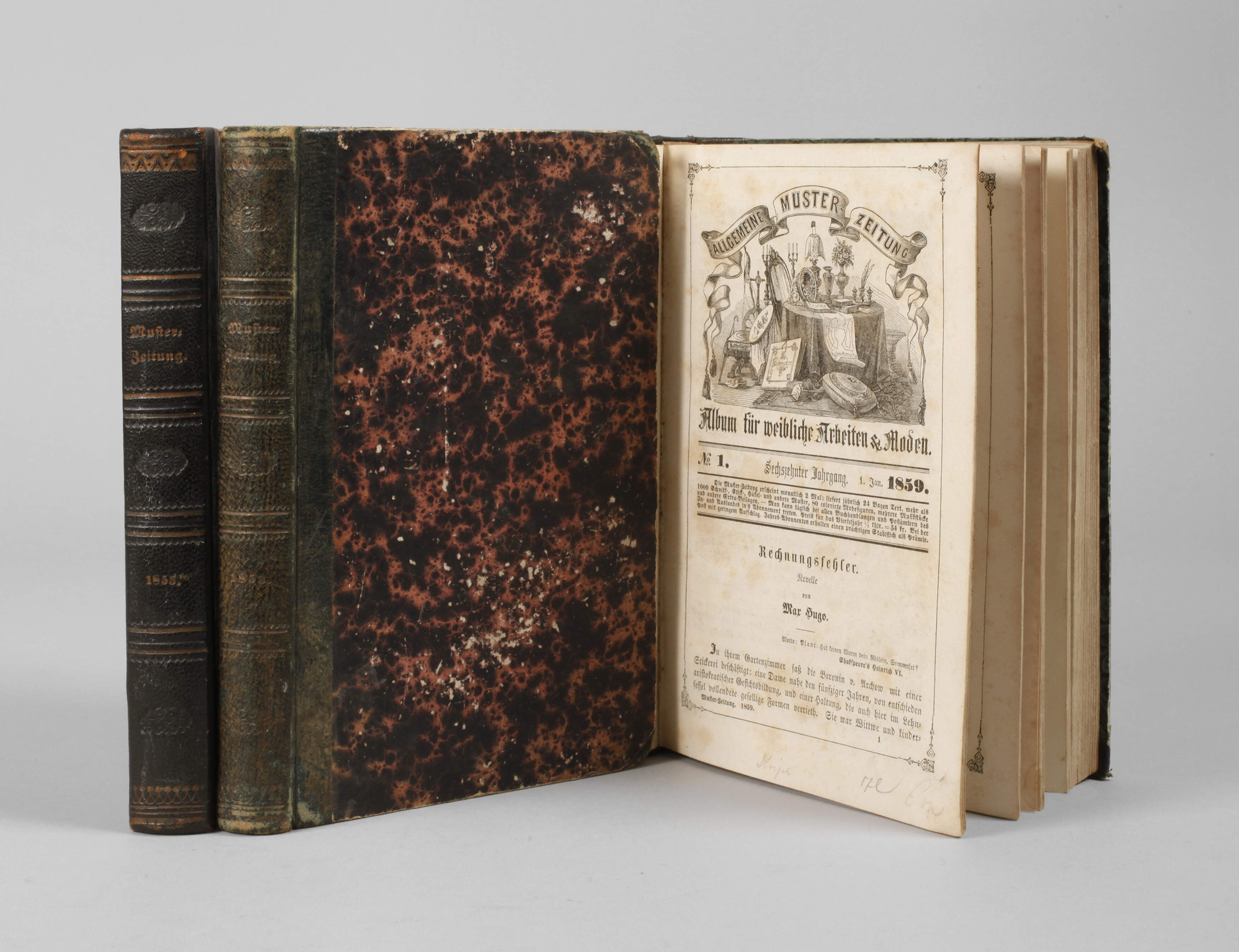 Drei Jahrgänge Allgemeine Muster-Zeitung