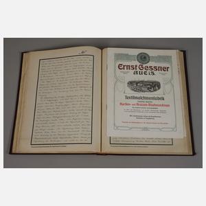 Handschriftliches Fachbuch Fabrikationskursus