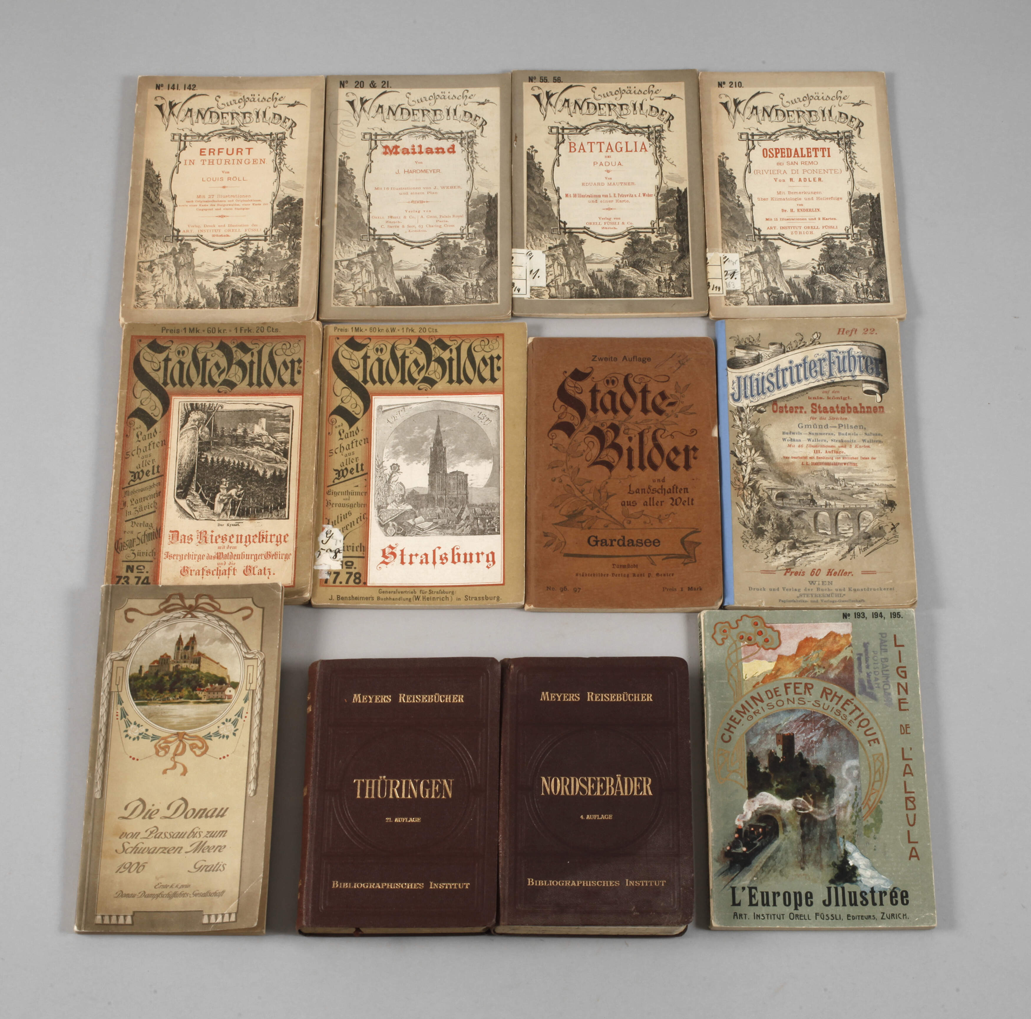 Konvolut historische Reiseführer