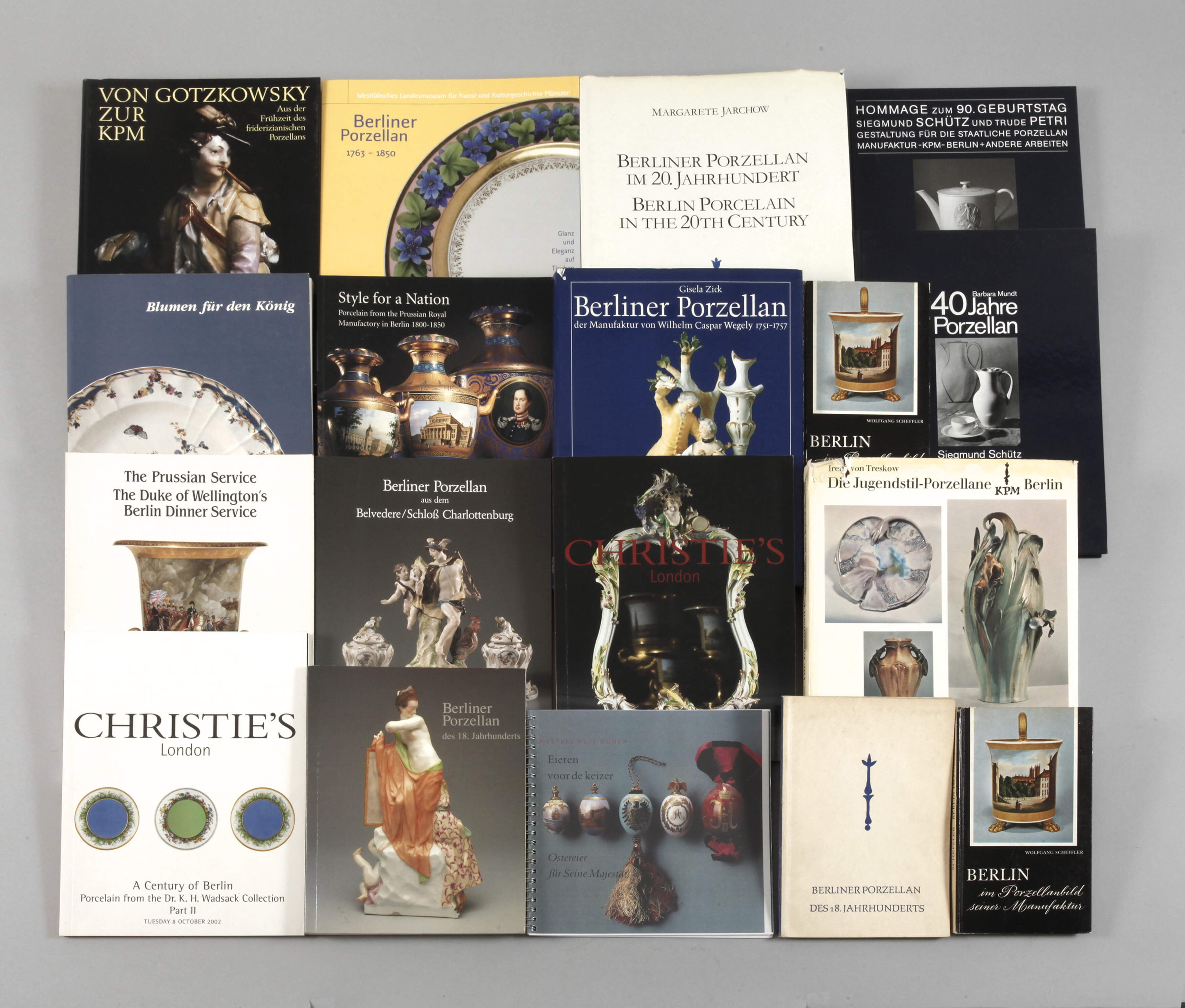 Konvolut Fachliteratur Berliner Porzellan