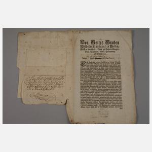 Konvolut historische Dokumente