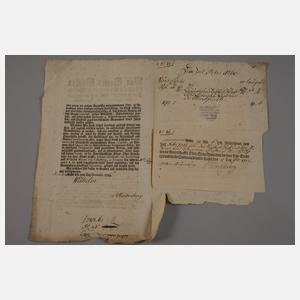 Konvolut historische Dokumente