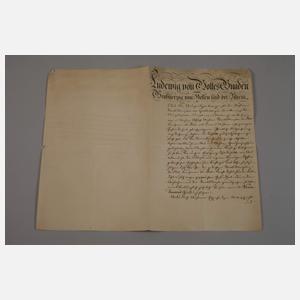 Konvolut historische Dokumente