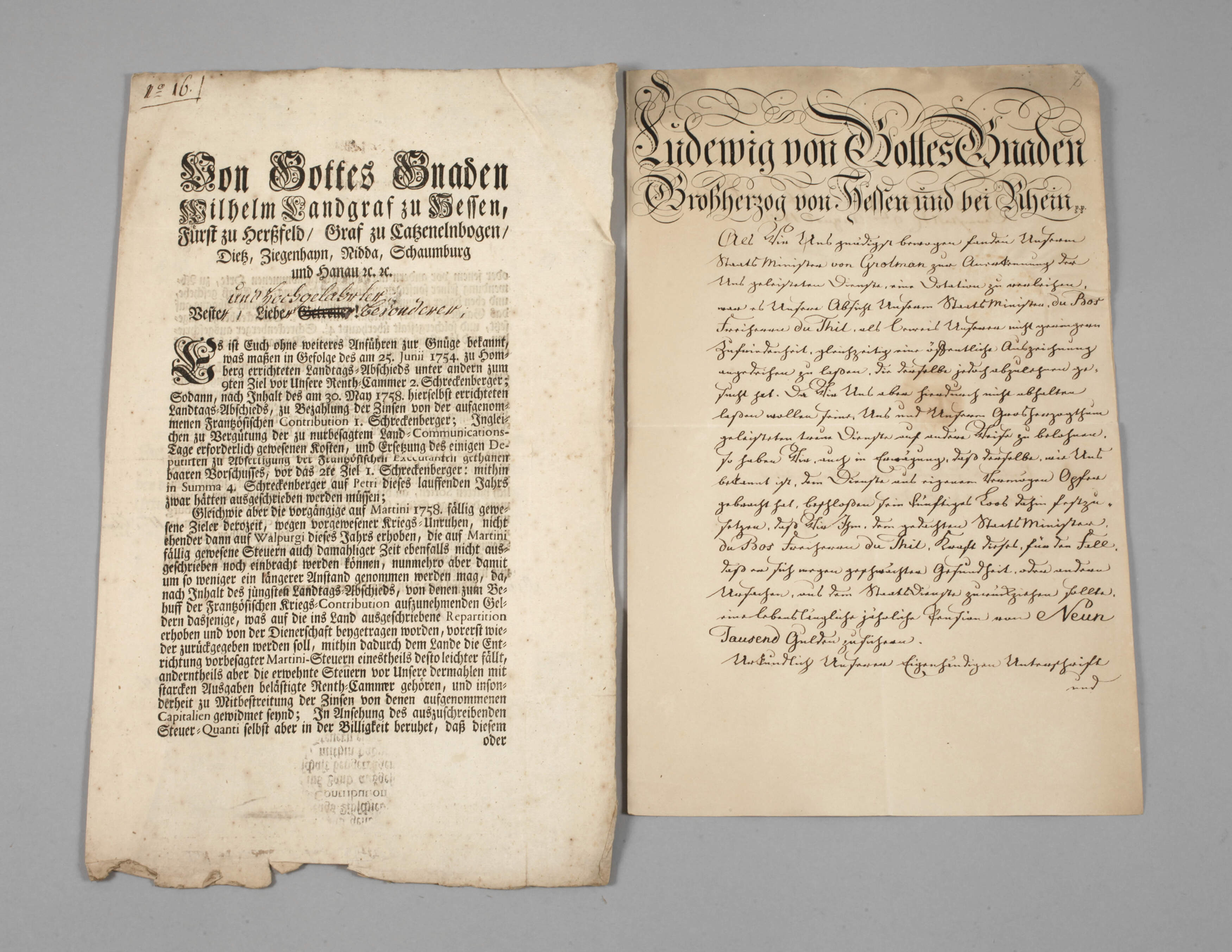 Konvolut historische Dokumente