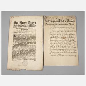 Konvolut historische Dokumente