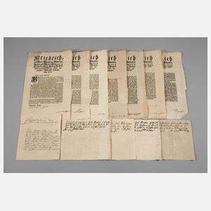 Konvolut historische Dokumente