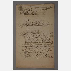 Konvolut historische Dokumente, Lessing