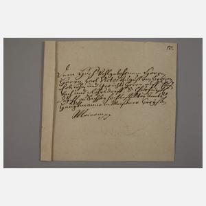 Konvolut historische Dokumente, Lessing