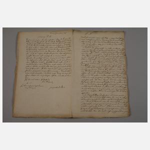 Konvolut historische Dokumente, Lessing