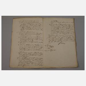 Konvolut historische Dokumente, Lessing