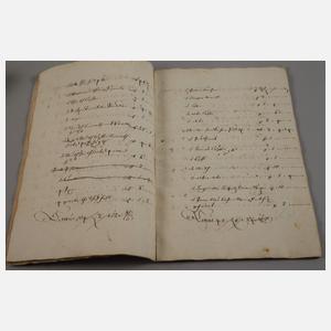 Konvolut historische Dokumente