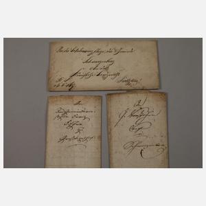 Konvolut historische Dokumente