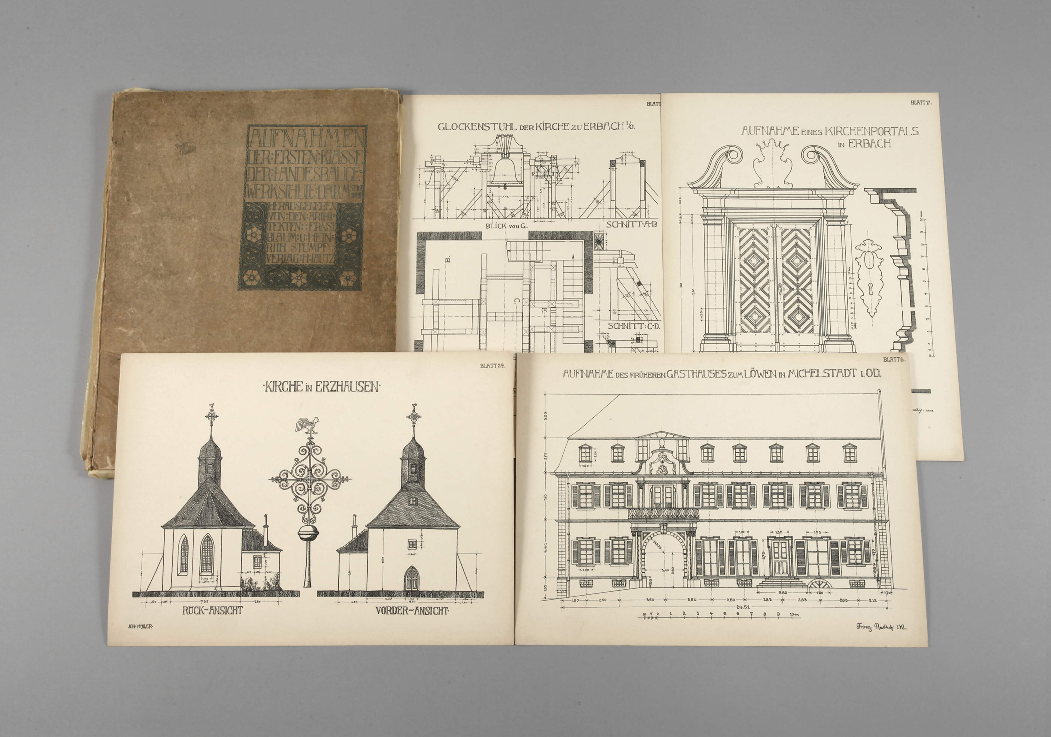 Skizzenmappe Landesbaugewerkschule Darmstadt