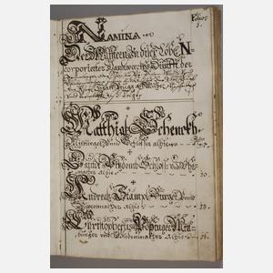 Meisterbuch der Schlosserinnung