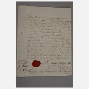 Siegelsammlung und Konvolut alte Handschriften