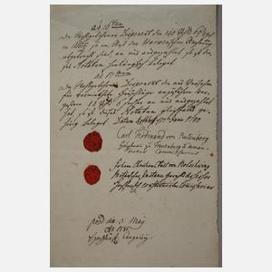 Siegelsammlung und Konvolut alte Handschriften