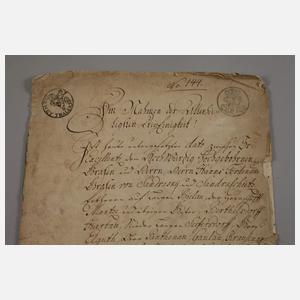 Siegelsammlung und Konvolut alte Handschriften