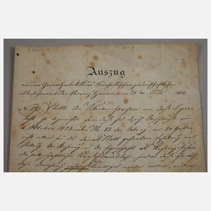 Siegelsammlung und Konvolut alte Handschriften