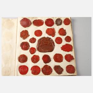 Siegelsammlung und Konvolut alte Handschriften