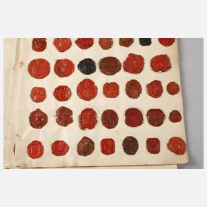 Siegelsammlung und Konvolut alte Handschriften