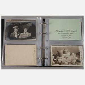 Sammlung Ansichtskarten deutsche Kaiserfamilie