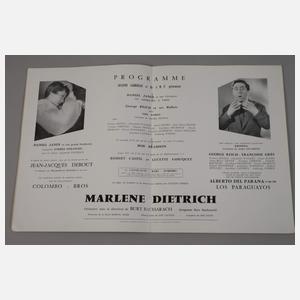 Autograph Marlene Dietrich