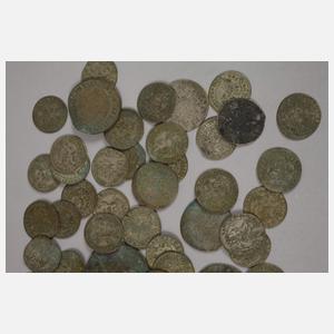 Konvolut historische Silbermünzen