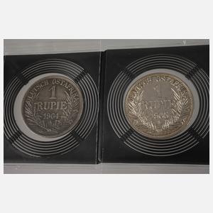 Konvolut 1 Rupie Deutsch-Ostafrika